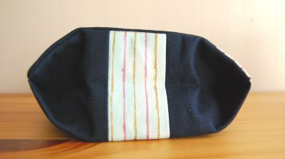 画像3: 【青星】11号帆布パッチワークポーチ/Sサイズ