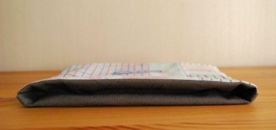 画像3: 【秋麗】11号帆布パッチワークポーチ/Mサイズ